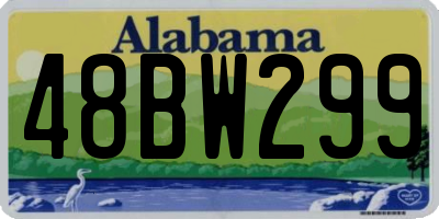 AL license plate 48BW299
