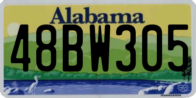 AL license plate 48BW305