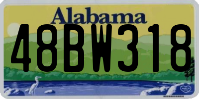 AL license plate 48BW318