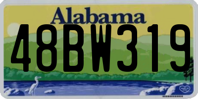 AL license plate 48BW319