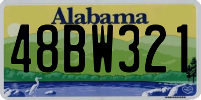 AL license plate 48BW321