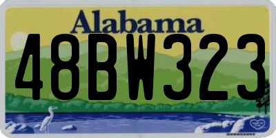AL license plate 48BW323