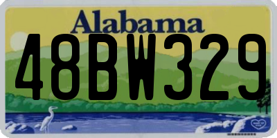 AL license plate 48BW329