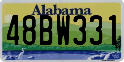 AL license plate 48BW331