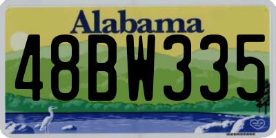 AL license plate 48BW335