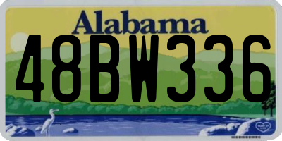 AL license plate 48BW336