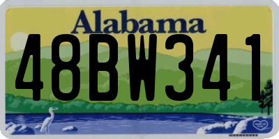 AL license plate 48BW341
