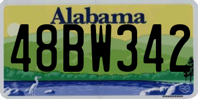 AL license plate 48BW342