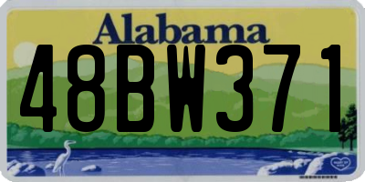 AL license plate 48BW371