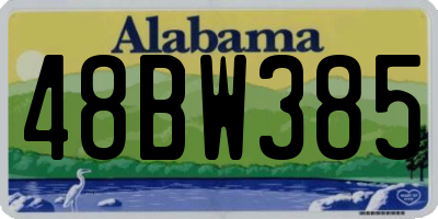 AL license plate 48BW385