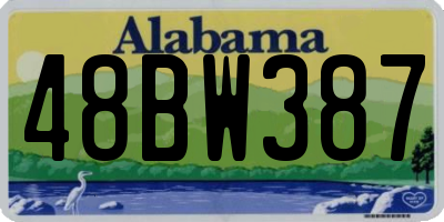 AL license plate 48BW387