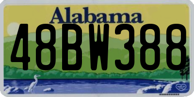 AL license plate 48BW388