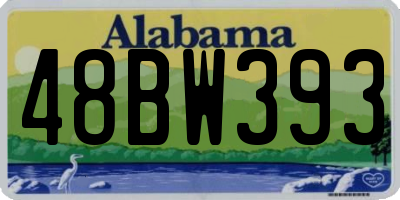 AL license plate 48BW393