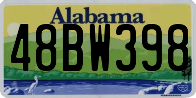 AL license plate 48BW398