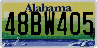 AL license plate 48BW405