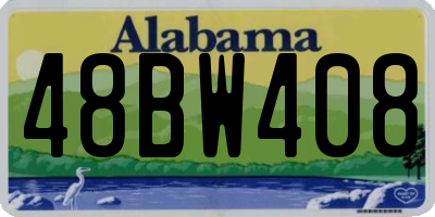 AL license plate 48BW408