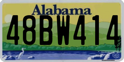 AL license plate 48BW414