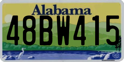 AL license plate 48BW415