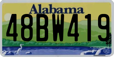 AL license plate 48BW419