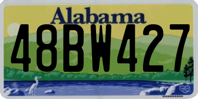 AL license plate 48BW427