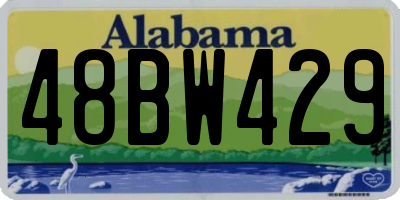 AL license plate 48BW429