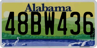 AL license plate 48BW436