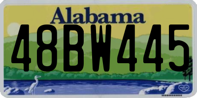 AL license plate 48BW445