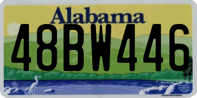 AL license plate 48BW446