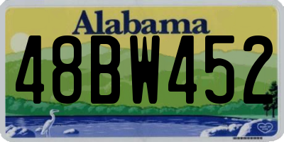 AL license plate 48BW452