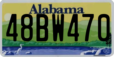AL license plate 48BW470