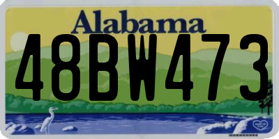 AL license plate 48BW473