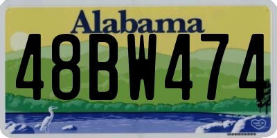 AL license plate 48BW474