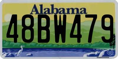 AL license plate 48BW479