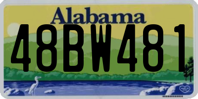 AL license plate 48BW481