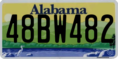 AL license plate 48BW482