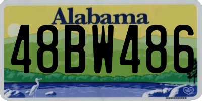 AL license plate 48BW486