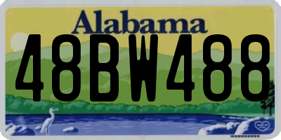 AL license plate 48BW488