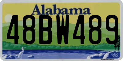 AL license plate 48BW489