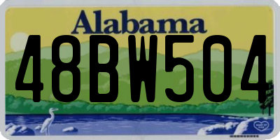 AL license plate 48BW504