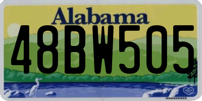 AL license plate 48BW505