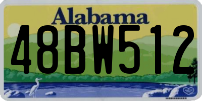 AL license plate 48BW512