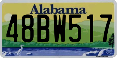 AL license plate 48BW517