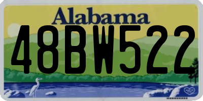AL license plate 48BW522