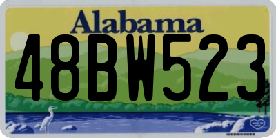AL license plate 48BW523