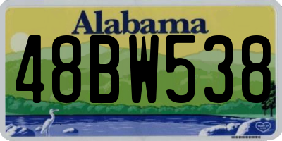 AL license plate 48BW538