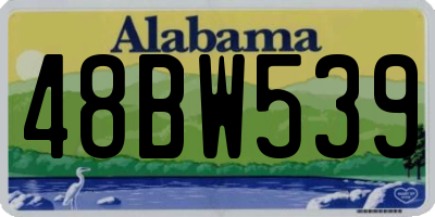 AL license plate 48BW539