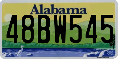 AL license plate 48BW545