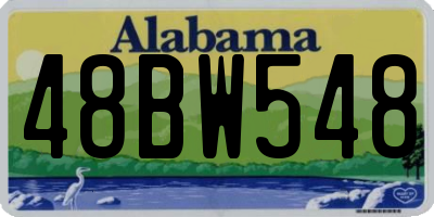 AL license plate 48BW548