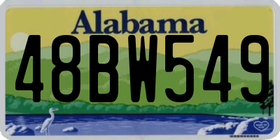 AL license plate 48BW549