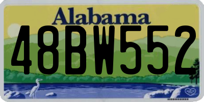 AL license plate 48BW552